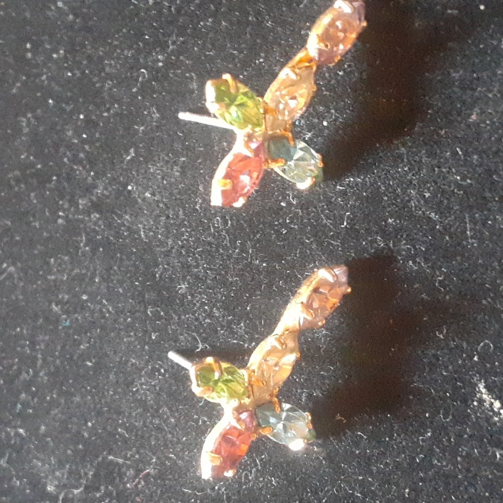 Multicolor Cross Earrings - image 8